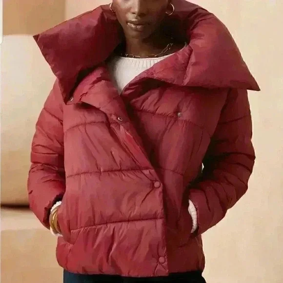 Banana Republic Oversized Funnel-Neck Puffer Coat - Picture 7 of 11